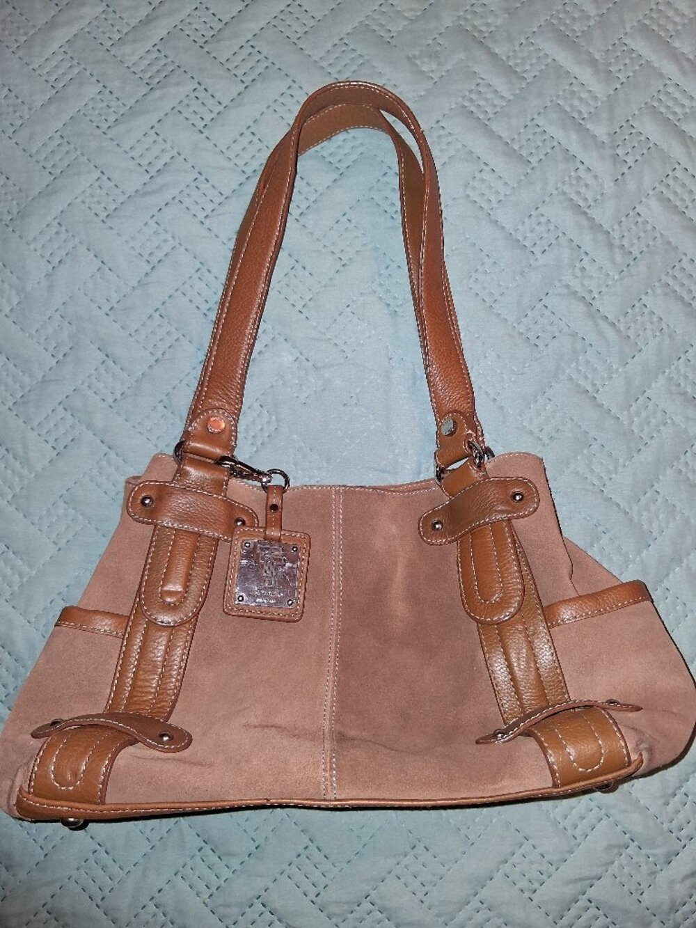 Like New! Tignanello Suede Purse